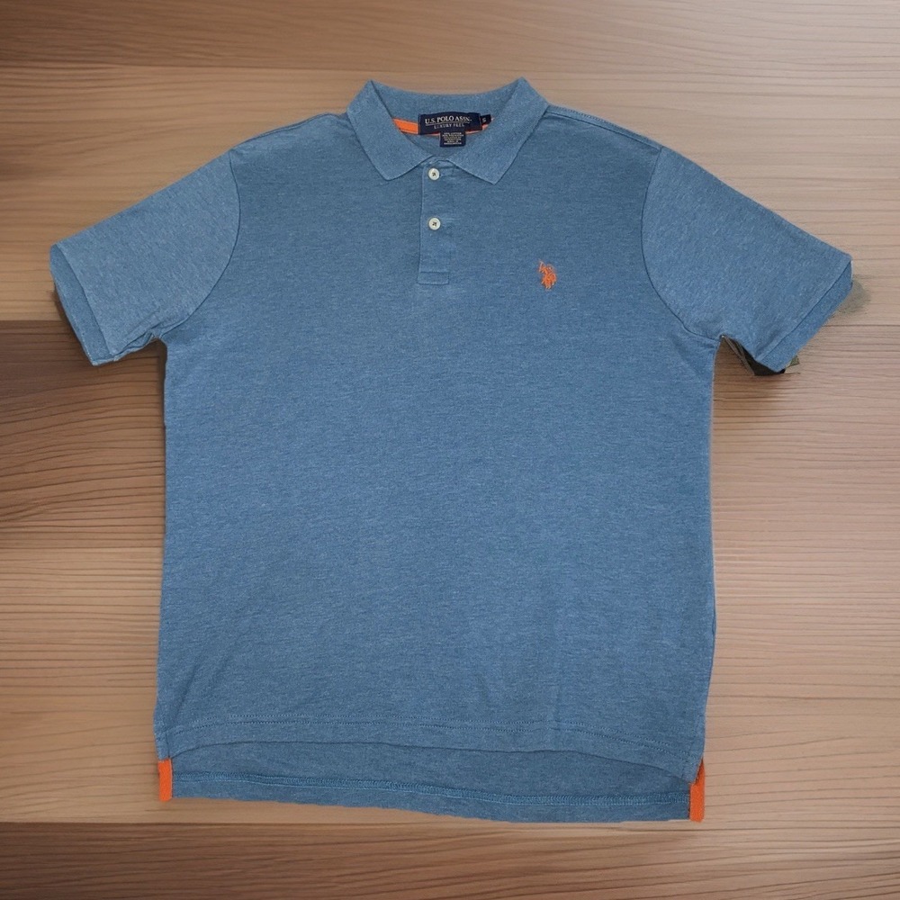 U.S. Polo Assn. Shirt Blue Men's Size Small Preppy Golf Luxury‎ Feel